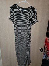 Women's GAP Striped Scrunchie Stretch Long Dress Size XSmall