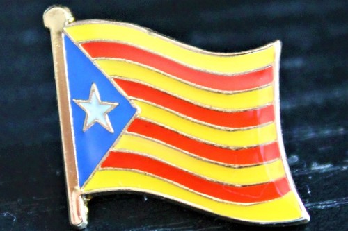 CATALAN CATALONIA Catalonian Metal Flag Lapel Pin Badge *NEW* MIX & MATCH BUY 3 - 第 1/3 張圖片