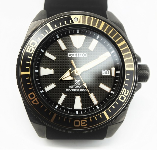 seiko srpb55 men's black ion