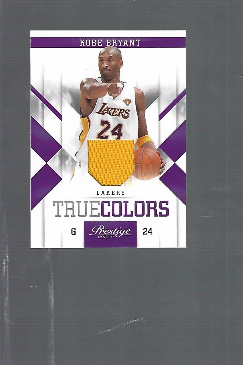 2010 Panini Prestige KOBE BRYANT True Colors Materials Card #198 