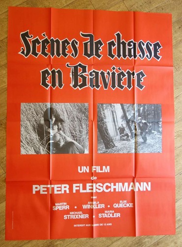 HUNTING SCENES FROM BAVARIA Fleischmann original LARGE french movie poster '69