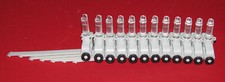 Qty of 12 Vertical Blind T-10 Linked Carriers with Straps for 4-Prong Pinion