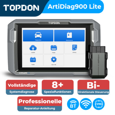 TOPDON ArtiDiag900 Lite KFZ OBD2 Diagnosegerät Alle System Active Test Bluetooth