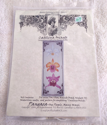 Pangaea Cattleya Orchids Counted Cross Stitch Kit 2004