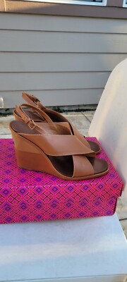 Tory Burch Gabrielle Wedge Sandals size 8.5. Very good condition 