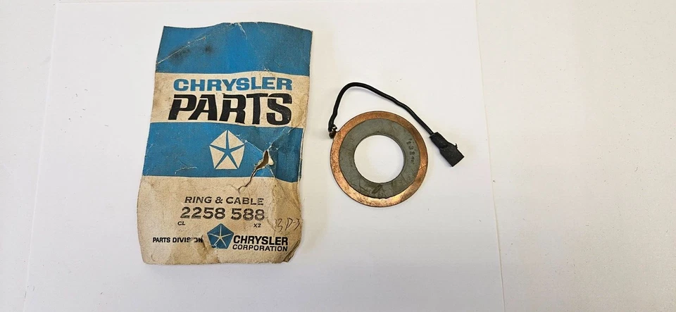 Anillo de contacto y cable Plymouth Desoto Chrysler Dodge Horn 1960-1962 2258588 Nuevo de Lote Antiguo Foto 3 de 4
