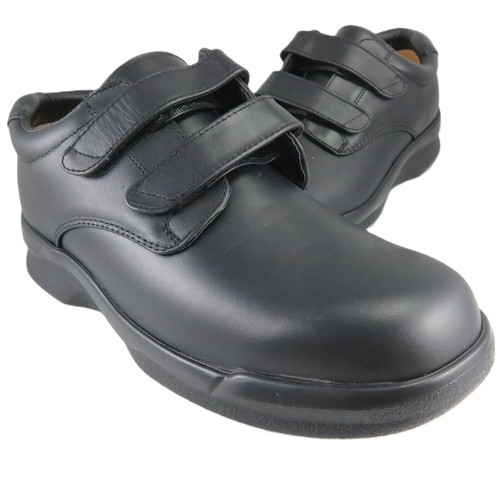 NEU ~ Apex AMBULATOR EZ-Strap Oxford-Schuhe Herren Größe 10,5 W schwarz Leder Orthese