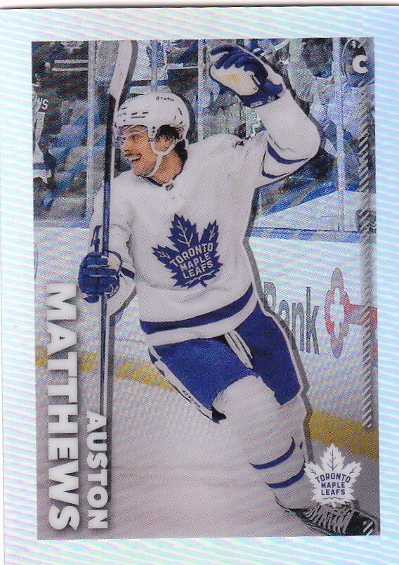 2022-23 Topps Chrome Refractor Sticker #465 Auston Matthews /99 MADE