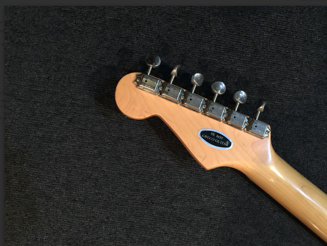 Electric Guitar Greco SE-600J WHT/R Jeff Beck Model Super Sound