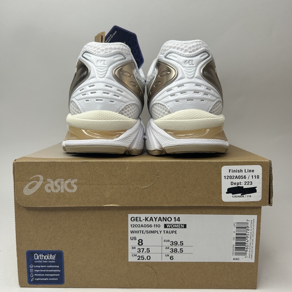 ASICS Gel-Kayano 14 “White Simply Taupe”Running Shoes New