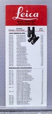 Leica Retail Price List Camera Brochure Pamphlet