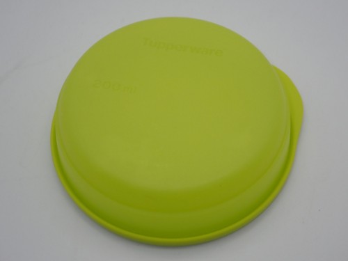 Tupperware Wonder Bowls Cup Snack Container #8032 w/ Lid 3/4 Cup Yellow Green - Picture 3 of 5