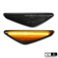 Schwarze LED Seitenblinker BMW X3 F25 X5 E70 X6 E71 E72 Alpina XD3
