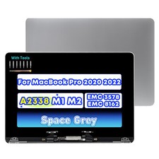 New LCD Screen Display Assembly Replacement 13.3" For MacBook Pro M1 A2338 2020
