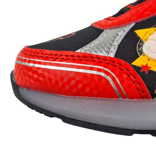 MICKEY Boys Light-Up Shoes Sneakers Toddlers Size 9 (17 Cm) New color Red Black - Picture 20 of 23