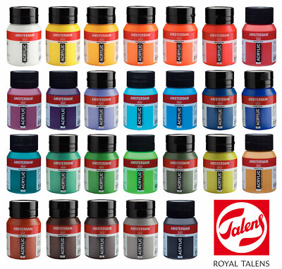 Talens Amsterdam Feine Acrylfarben 500 ml Dosen  Freie Auswahl aus 102 Farbtönen
