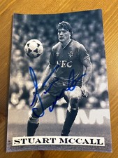 Stuart McCall Everton Football Club Autograph Signed Postcard Print Photo