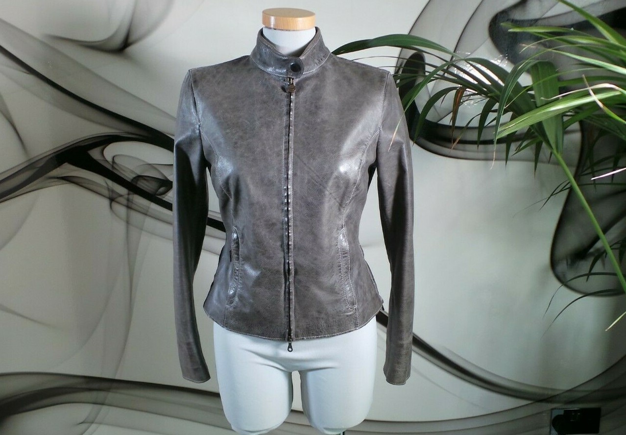 Matchless M5 Women's Fitted Leather Biker Jacket Size 10 NWT image 6