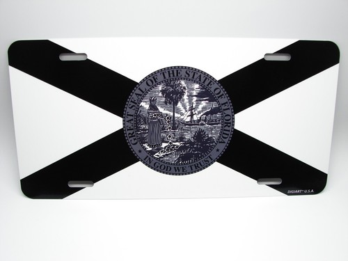 FLORIDA STATE TACTICAL FLAG Metal Novelty Car License Plate Auto Tag - Picture 14 of 15
