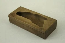 Vintage Primitive Kitchen ASIAN 2-Part Wood Mold Decorative RICE CAKE Press B