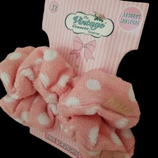 THE VINTAGE COSMETIC COMPANY Moisture Absorbing Microfiber Hair Scrunchies 2 PK
