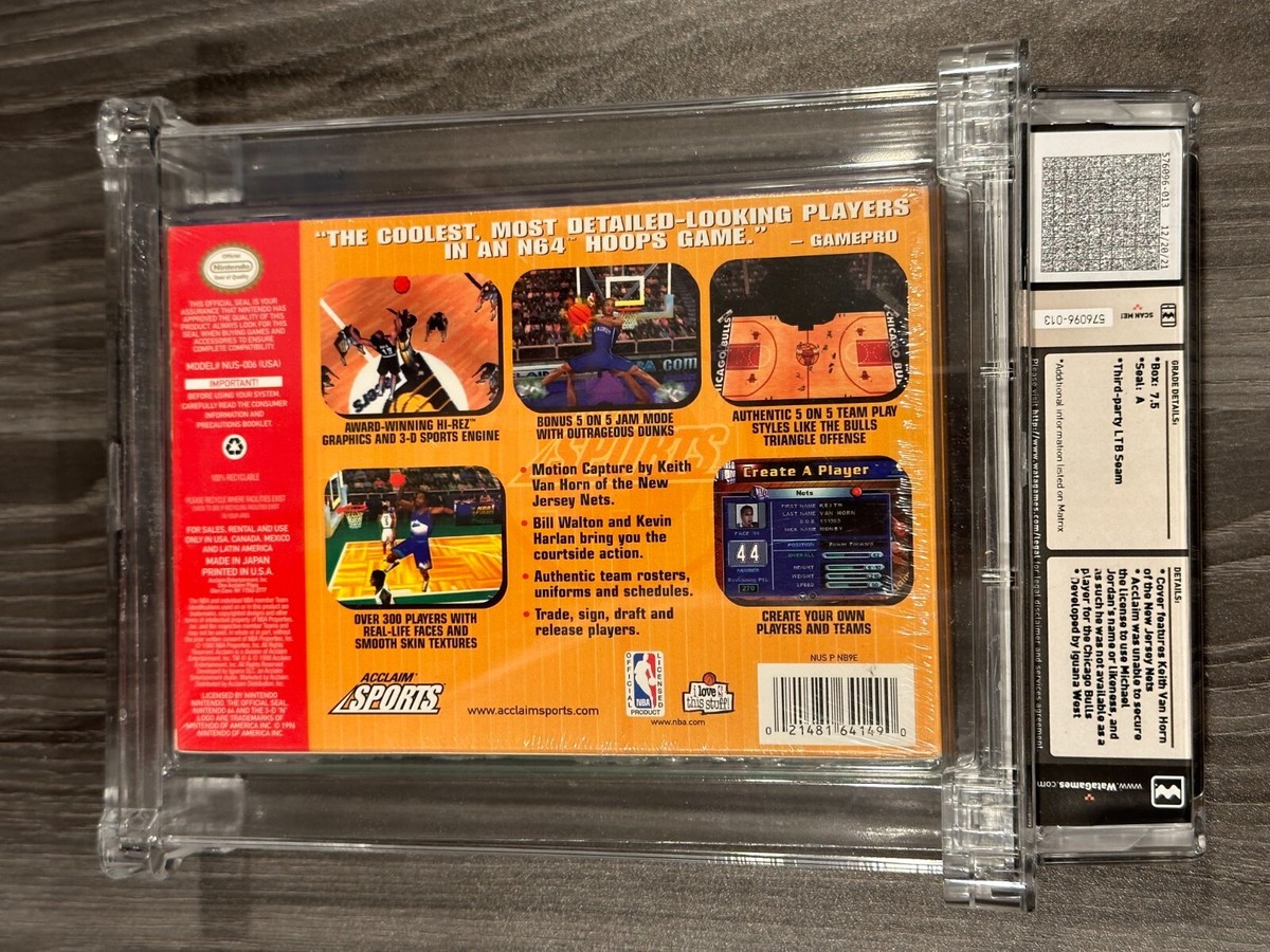 NBA Jam 99 Nintendo 64 N64 New Sealed GRADED WATA 7.5 A | eBay