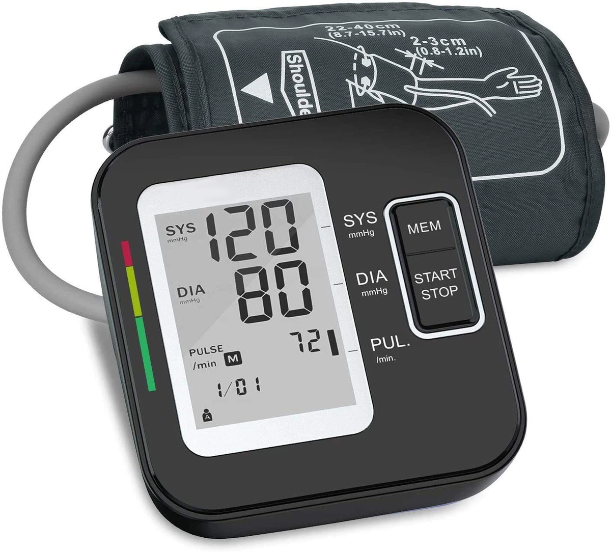 NEW Blood Pressure Monitor-Automatic Upper Arm Blood Pressure Machine Cuff  Kit