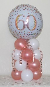 60th birthday mylar balloon