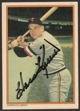 1985 Topps Circle K Home Run Kings #5 Harmon Killebrew IP autograph signed card