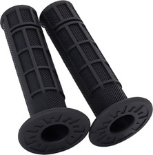 ATV Hand Grips 7/8" Soft Rubber Grip Compatible with Arctic Cat 0, Black
