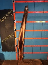 #9919    1 1/16" THICK  black walnut Live Edge Slab lumber KILN DRIED