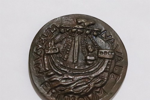 🧭 🇳🇱 NETHERLANDS FRISIA 1928-1938 MEDAL NAVAL MUSEUM 72mm 192Gr B79 #26 CG39