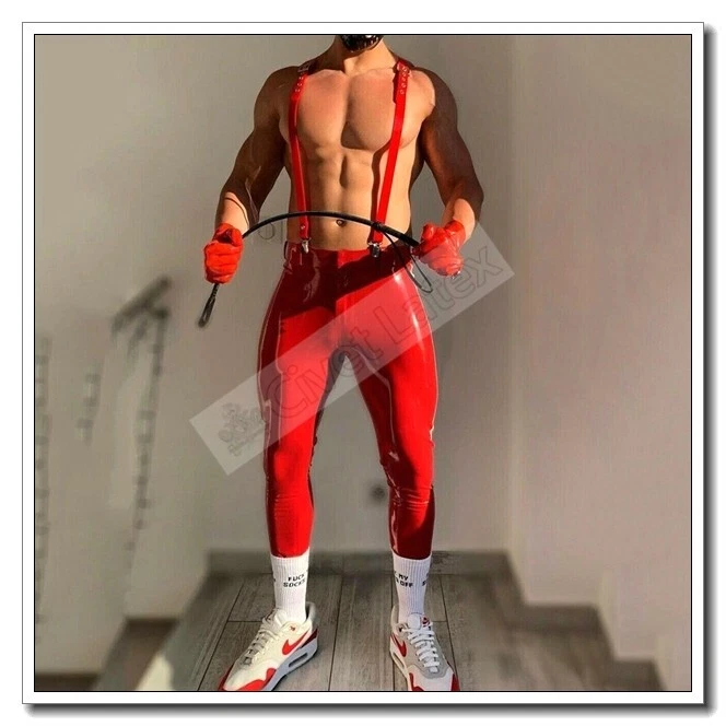 Pantalon latex clearance rouge
