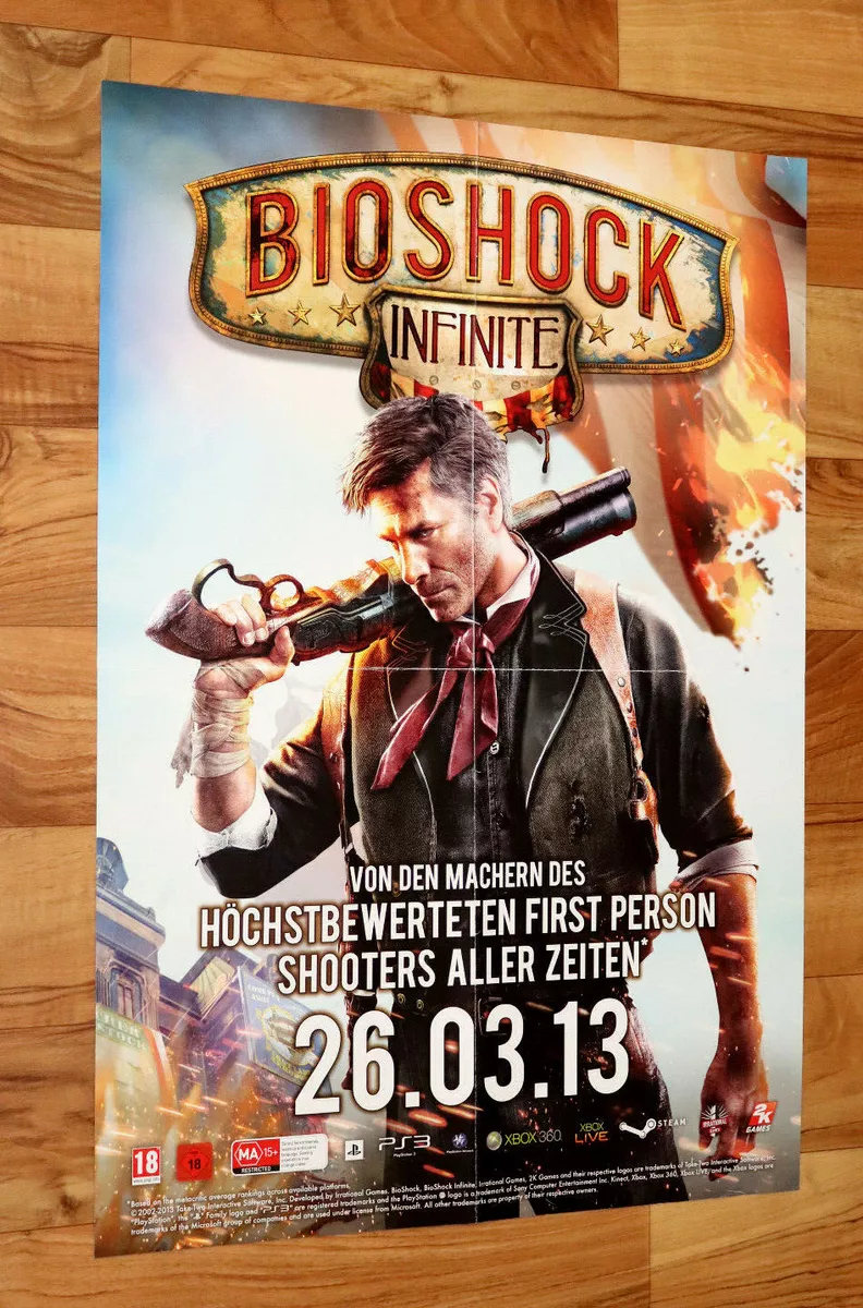 Poster Quadro Bioshock Infinite Playstation 3 Ps4 X Box 360