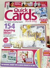 Quick Cards October 170 Handmade Paper Cardmaking Idea Vintag 2017 Magazine ONLY