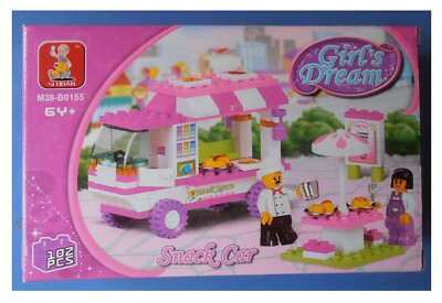 Sluban Girl's Dream Mädchen Konstruktionen Snack Car Sandwich Küche