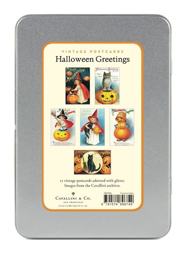 Cavallini & Co. Halloween Set Cartoline Auguri Glitterate Stile Vintage, Assortite - Foto 2 di 14