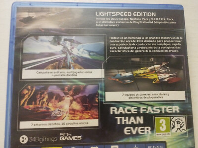 Jeu Redout: Race Faster Than Ever - Lightspeed Edition Pour PS4 - Version Multilingue - Bon état