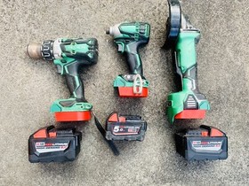 Milwaukee 18v m18 battery adapter to Hitachi / Hikoki Tools, For One Piece