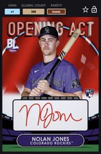 [DIGITAL CARD] Topps Bunt 23 -NOLAN JONES RC ICONIC OPENING ACT SIG, COL ROCKIES