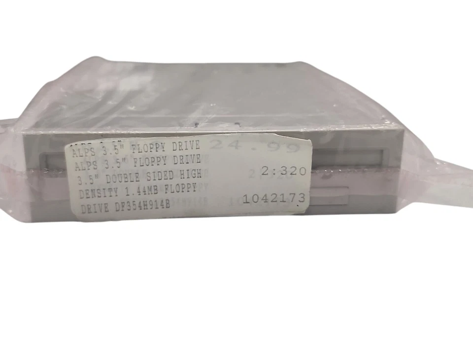 VTG New Sealed Alps Electric 3.5 Inch Floppy Disk Drive Model DF354H914B - Image 2 of 4