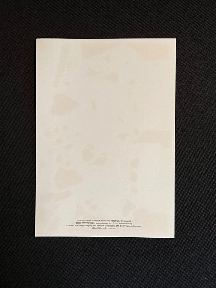 Original NASCAR Artwork Jeanne Barnes 1997 Labonte Brothers Ektachrome Card 7x10 - Imagem 3 de 4