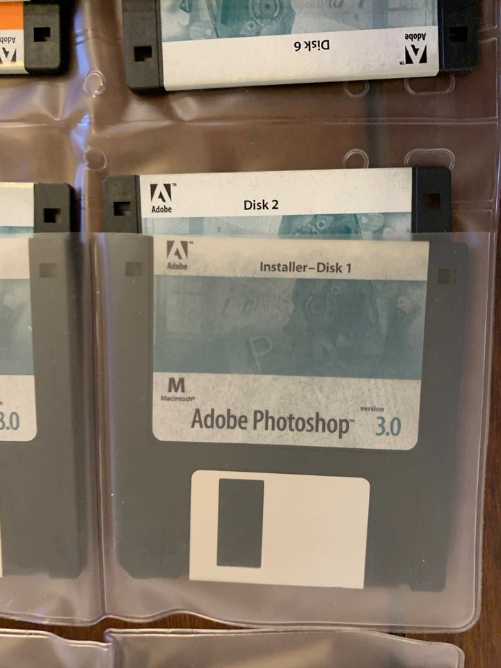 Adobe Photoshop 3.0 Adobe Illustrator 6.0  Bundle For Mac 3.5 inch Floppy 1993 - Image 3 of 4