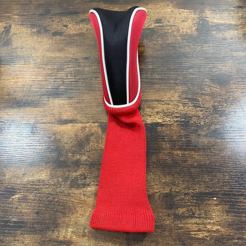 Universal Passform Fairway Holz Kopfbezug Herren Golfschläger Bezug rot schwarz weiß. 425