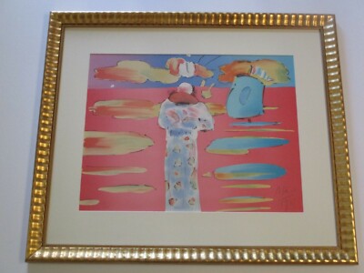 VINTAGE PETER MAX LITHOGRAPH POP ABSTRACT EXPRESSIONISM LIMITED EDITION SIGNED