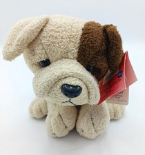 Russ Luv Pets Bullet Bulldog Puppy Dog Plush Brown Tan 6" Stuffed Animal W/Tags