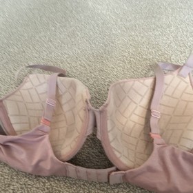 Victoria's Secret Uplift Semi Demi Underwired Padded T-Shirt Bra Pink 36C