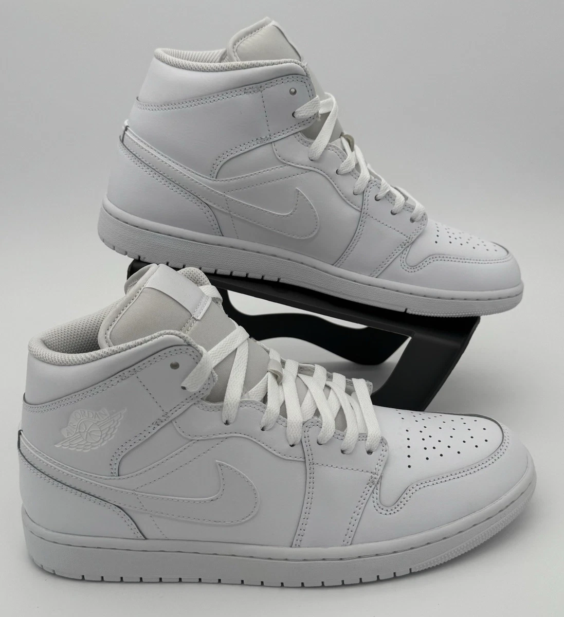 Jordan 1 Mid Triple White | eBay