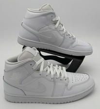 Preços baixos em Jordan 1 Mid Triple White | eBay