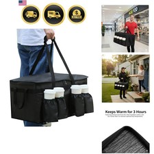 Catering Bag for doordash uber eats 22x14x13 Insulated Food Delivery Bag with...